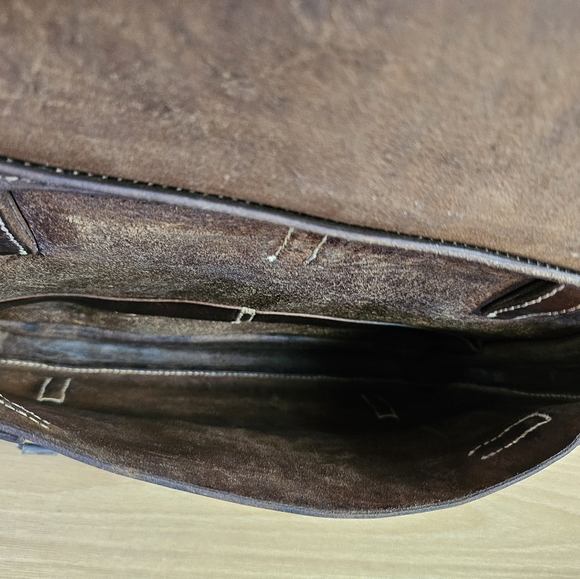 WW2 Vintage 1939 Military Leather Cavalry Messenger Shoulder Briefcase B… - Picture 12 of 13